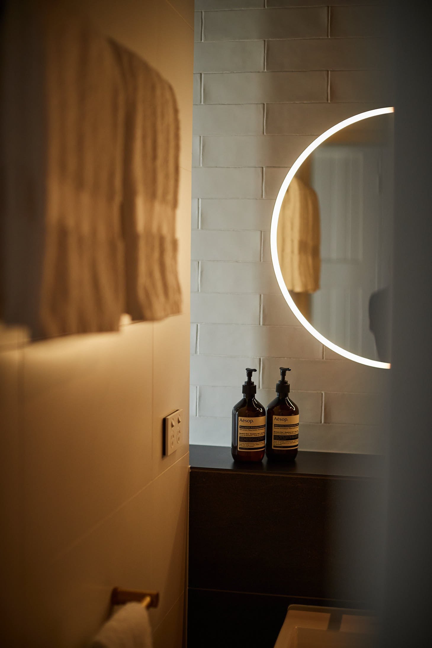 Luxury bathroom experience with Aesop personal amenities