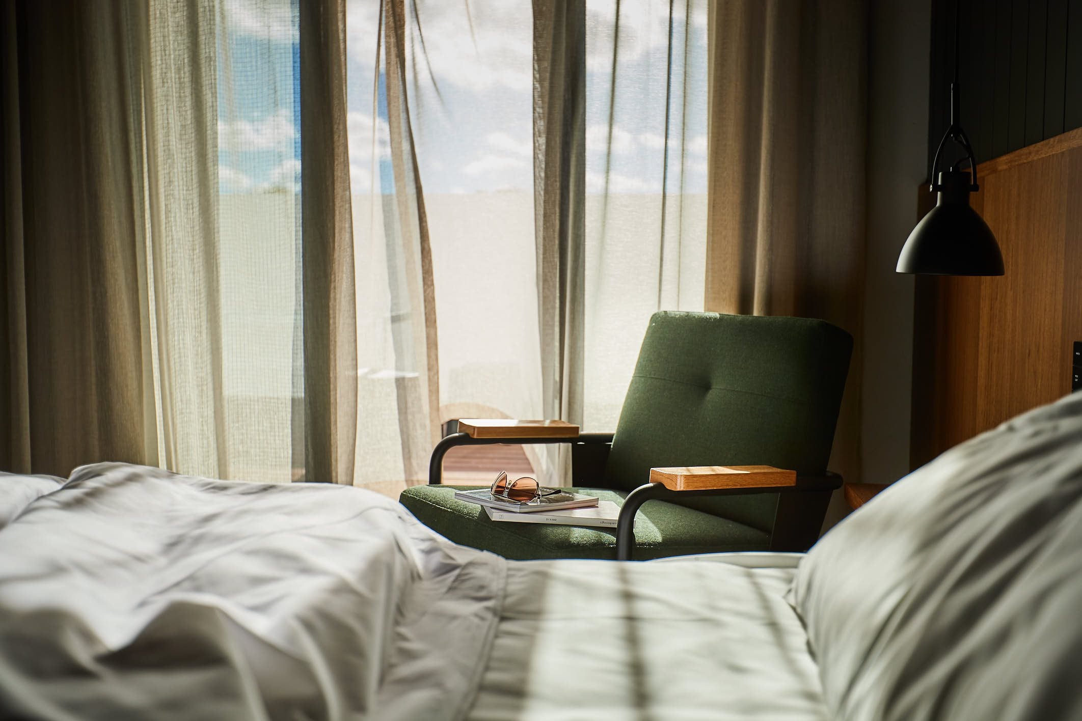 Some Silo Rooms feature large, west-facing, furnished courtyard terraces